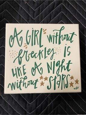Decorative encouragement 
6” x 6”  square